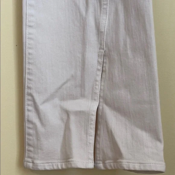 DL1961 Bridget Instasculpt High Rise Bootcut Hem Split Jeans Ecru Size 26 - Picture 8 of 17